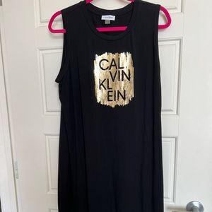 Calvin Klein sleeveless maxi dress